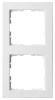 G1002W Рамка на 2 поста (белый глянцевый) Jasmart G-Classic G1002W