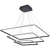 S111024/3SQ 135W Black Out Люстра подвесная светодиодная Donolux, 3 плафона, 135W, черный с белым