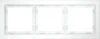 VLS110302 Рамка на 3 поста (белый, матовый, стекло) Voltum S70 VLS110302