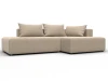 134814 Диван угловой Лига-103 НПБ угол правый (ДСП,Брус,Фанера,Велюр/Бежевый) Лига Диванов 134814