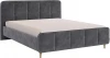 KM1.6-22.2757 Кровать с основанием Грета 160х200 см Mebelson (ЛДСП,Ткань,Велюр/Серый) арт.KM1.6-22.2757
