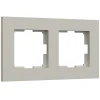 W0022917 Рамка на 2 поста Slab (дымчатый софт) Werkel W0022917 (a071621)