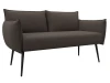 131062 Диван прямой Лига-083 (Фанера/Металл/Рогожка/Коричневый) Лига Диванов 131062