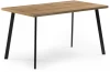 489624 Стол Notta Тринити Лофт 140 25 мм дуб вотан / черный матовый 489624