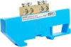 49530 Шина нулевая на изоляторе на DIN-рейку 4 вывода (синий) Stekker 49530