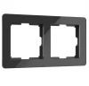 W0022708 Рамка на 2 поста Acrylic (черный) Werkel W0022708 (a059317)