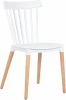 687PP-LMZL THEO, цвет сиденья белый (W-02), цвет основания светлый бук Стул обеденный THEO (ножки светлый бук, цвет белый (W-02))