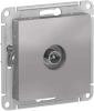 ATN000393 ТВ-розетка встраиваемая проходная (алюминий) Systeme Electric AtlasDesign ATN000393