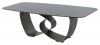 626M05994 Стол ТОВЕ (TOVE) 240 цвет ЧЕРНЫЙ (GREY), стекло BUBBLE / Шоколадное золото ®DISAUR M-City 64662