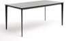 GRAY-140-80-A black "Малага" обеденный стол из HPL 140х80см, цвет "серый гранит", каркас черный 4SIS арт.УТ-00006034