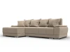 137089L Диван угловой Лига-119 угол левый (ДСП,Брус,Фанера,ЛДС,Велюр/Бежевый) Лига Диванов 137089L