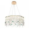 ML.2317.700 GD Подвесная люстра светодиодная хрустальная с регулировкой цветовой температуры Modelux MODELUX ML.2317.700 GD