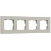W0042917 Рамка на 4 поста Slab (дымчатый софт) Werkel W0042917 (a071628)