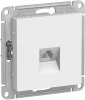 ATN000181 Телефонная розетка встраиваемая RJ-11 (белый) Systeme Electric AtlasDesign ATN000181