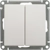 VS610-256-1-86 Выключатель встраиваемый двухклавишный (белый) Systeme Electric W59 VS610-256-1-86