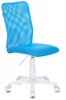 KD-9/WH/TW-55 Кресло детское Бюрократ KD-9 голубой TW-31 TW-55 сетка/ткань крестовина пластик пластик белый