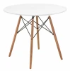 15364 Стол Woodville Table 90 white / wood 15364
