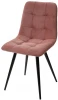 461MC04231 Стул CHILLI-Q розовый #15, велюр / черный каркас