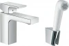 71216000 Смеситель Hansgrohe Vernis Shape 71216000 для раковины с гигиеническим душем, хром