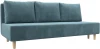 121089 Диван прямой Лига-033 (Бирюзовый/Велюр) Лига Диванов арт.121089