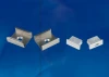 UFE-N02 SILVER A POLYBAG Набор аксессуаров для алюминиевого профиля (крепежные скобы и заглушки) серебро Uniel UFE-N02 SILVER A POLYBAG