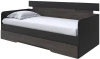 2020188 Без бренда Кровать-Софа Milton (ЛДСП Черный/Дуб Кантербери) 80x200