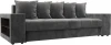 126472L Диван прямой Дубай полки слева Лига Диванов (Велюр) арт.126472L