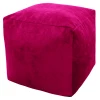 3911801 Пуфик Dreambag Куб Малиновый Микровельвет (Классический) 3911801