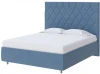 1923206 PROxSON Кровать Rhomby без основания (Ткань: Рогожка Тетра Голубой) 180x190