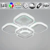 06335-0.3-4+1A WH (RGB) Потолочная люстра светодиодная на штанге с пультом с регулировкой цветовой температуры, яркости и ночным режимом Reluce 06335-0.3-4+1A WH (RGB)