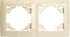 49667 Рамка на 2 поста (слоновая кость) Stekker Эрна Элегант 49667