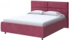 2017828 PROxSON Кровать Pado без основания (Ткань: Велюр Casa Винный) 160x190