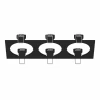217537 Рамка для трех встраиваемых светильников Lightstar Intero, прямоугольник, черный