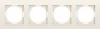 DEW21431 Рамка 4-я, Wave матовый кремовый Donel A07 DEW21431