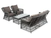 GLS3C2T-4-SET graphite Лаунж-зона из искусственного ротанга, цвет графит 4SIS Гранд Латте GLS3C2T-4-SET graphite