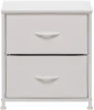 2500000198090 Комод Линкс 2 ящ., Каркас Белый, ящики Белые Leset