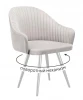 00-00073876 Стул DikLine 439 поворотный, C103 крем, ножки белые арт.00-00073876