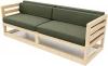 221098 Диван Arsko Магнус Б сосна велюр зеленый
