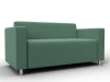 134957 Диван прямой Лига-093 ВН (ДСП,Брус,Фанера,Рогожка/Зеленый) Лига Диванов 134957