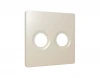 AP3333 Лицевая панель для двойной ТВ-розетки (бежевый матовый) Ambrella Volt QUANT AP3333