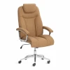 25923 Кресло Траст Люкс/Trust Lux Экокожа LUX Classic 18-13, св.-коричневый Tetchair 25923