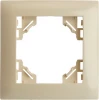 49666 Рамка на 1 пост (слоновая кость) Stekker Эрна Элегант 49666