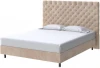 2027607 PROxSON Кровать Paris Boxspring Standart (Ткань: Велюр Лофти Бежевый) 140x200