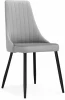 517125 Стул на металлокаркасе Кора (Кора светло-серый / черный) Notta арт.517125