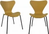 FR 0423P Комплект из 2-х стульев Bradex Home Seven Style горчичный с черными ножками (FR 0423P)
