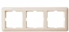 KD-3-28 Рамка на 3 поста (слоновая кость) Systeme Electric W59 KD-3-28