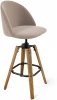 1539798903 Стул барный Sheffilton SHT-ST35/S93 латте/браш.коричневый/черный муар