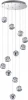 5084/60L Потолочная каскадная люстра Odeon Light Jemstone 5084/60L хром/прозрачный/металл/акрил LED 60W 4000K 3000Лм (220V, на проводе)