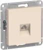 ATN000281 Телефонная розетка встраиваемая RJ-11 (бежевый) Systeme Electric AtlasDesign ATN000281