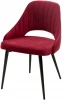 461MC03510 Обеденный стул M-City FANTINE-LS ВИННЫЙ #16, велюр / черный каркас
